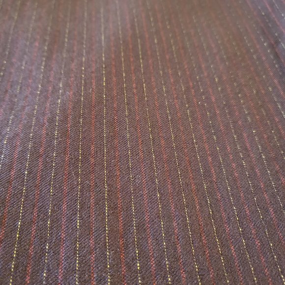 Zinc Women’s Pinstripe Pants Maroon Sz 5 With Red, & Gold/Yellow Stripes - Picture 4 of 8